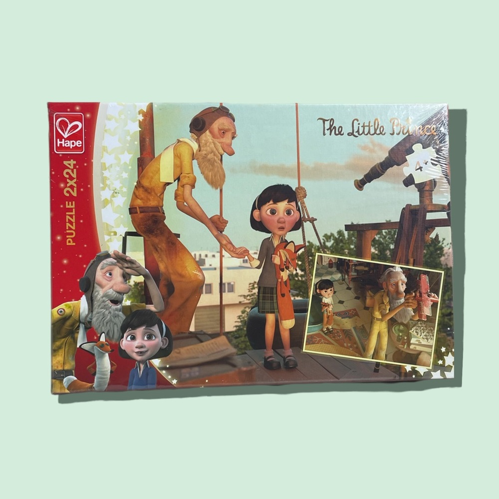 New Hape The Little Prince 2 Ct. Discovery Scene 24 Pc Sturdy Cardboard Puzzle